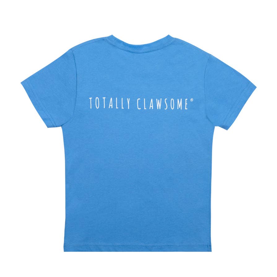 Gone Crabbing - Totally Clawsome T-shirt - Sailor Blue