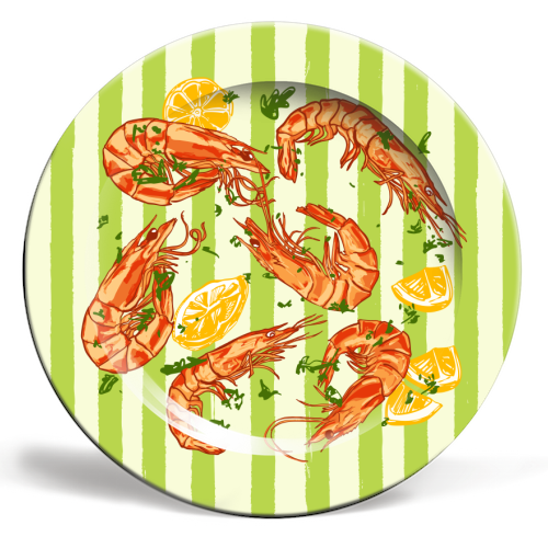 Art Wow - Plates 'Shrimp with Lemons and Herbs' - 8"