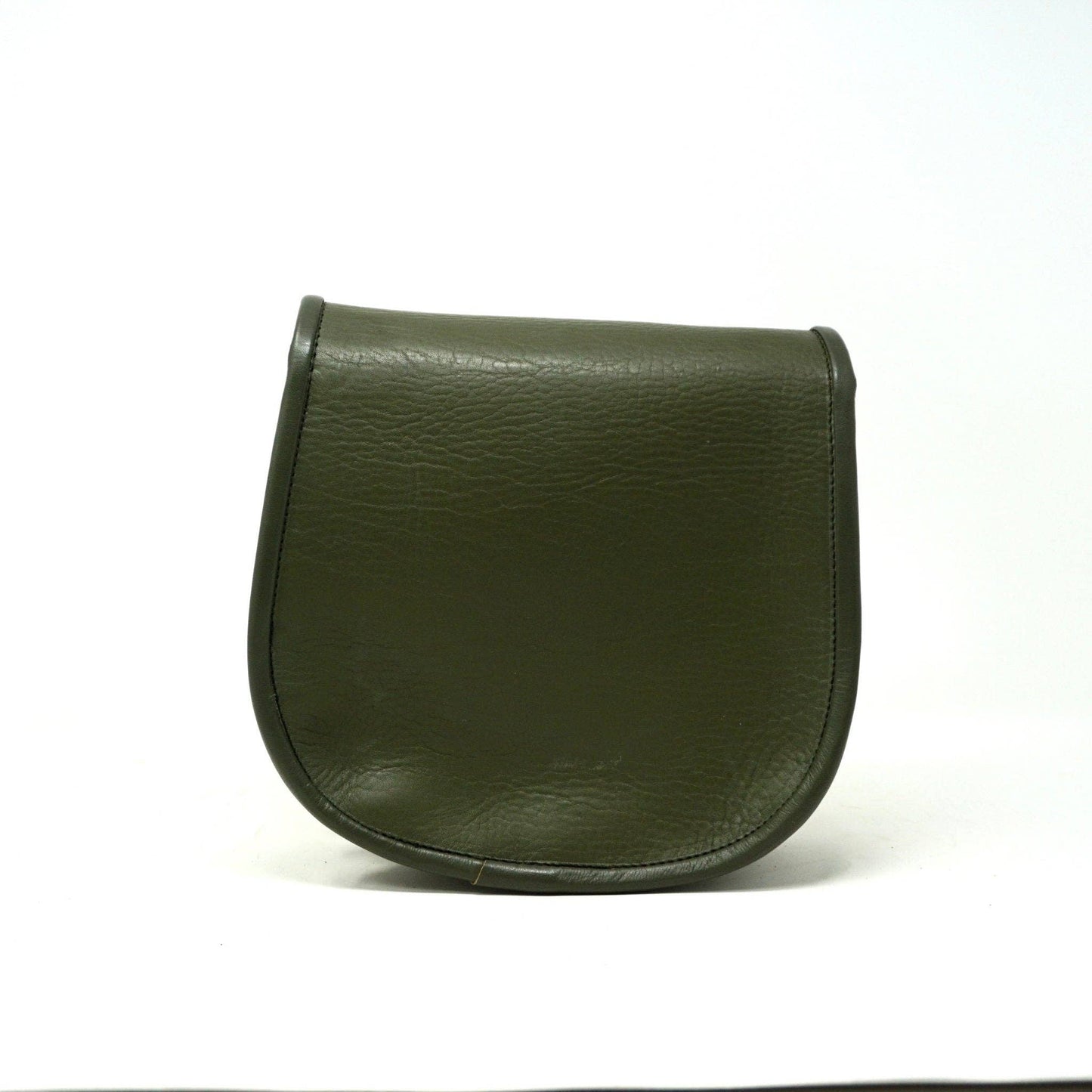 Leather Sam Woven Saddle Bag - green