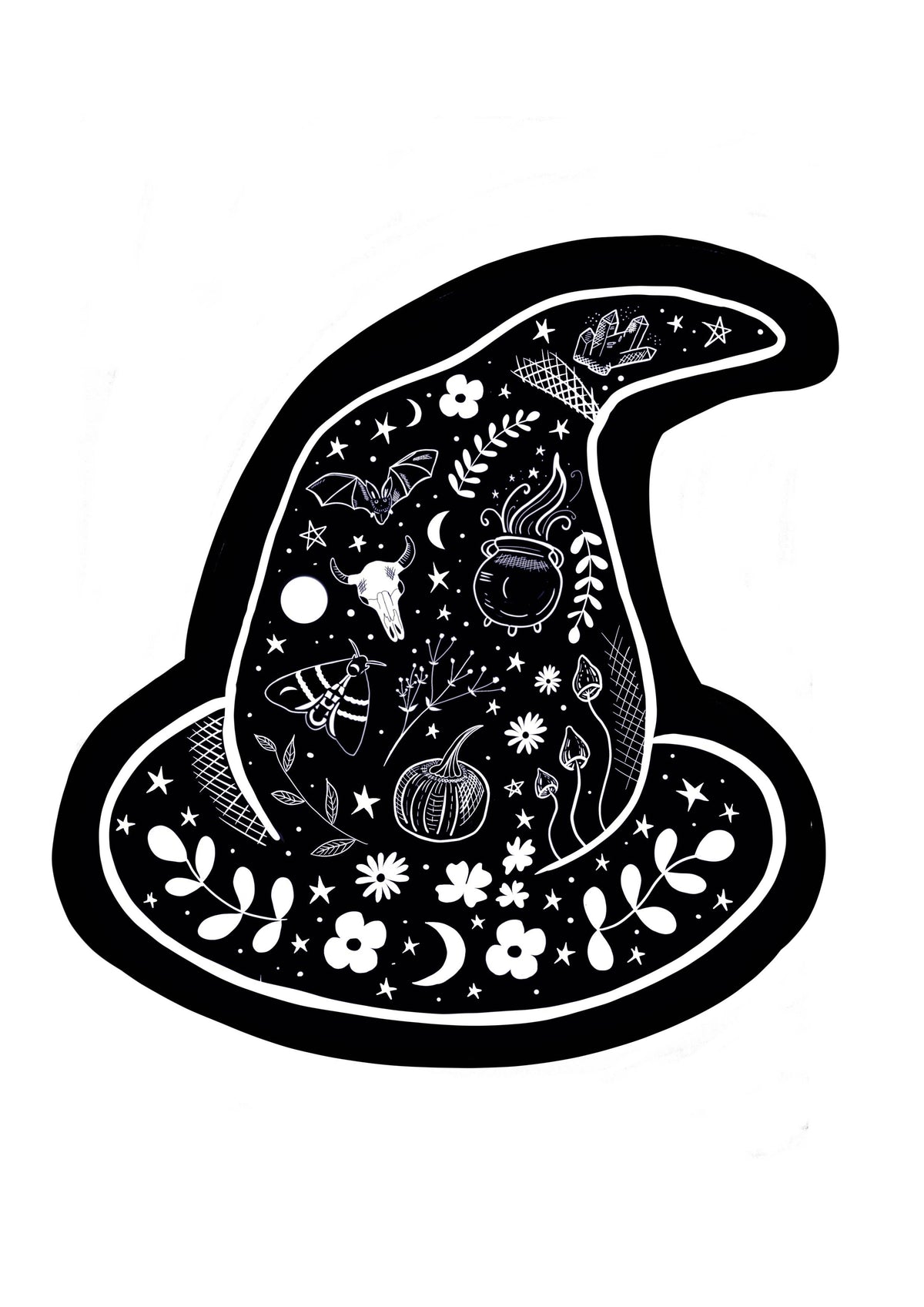 Glitter & Earth - Lino Witches hat