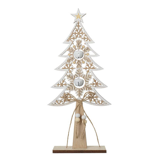 WOODEN TREE WITH WHITE BELLS