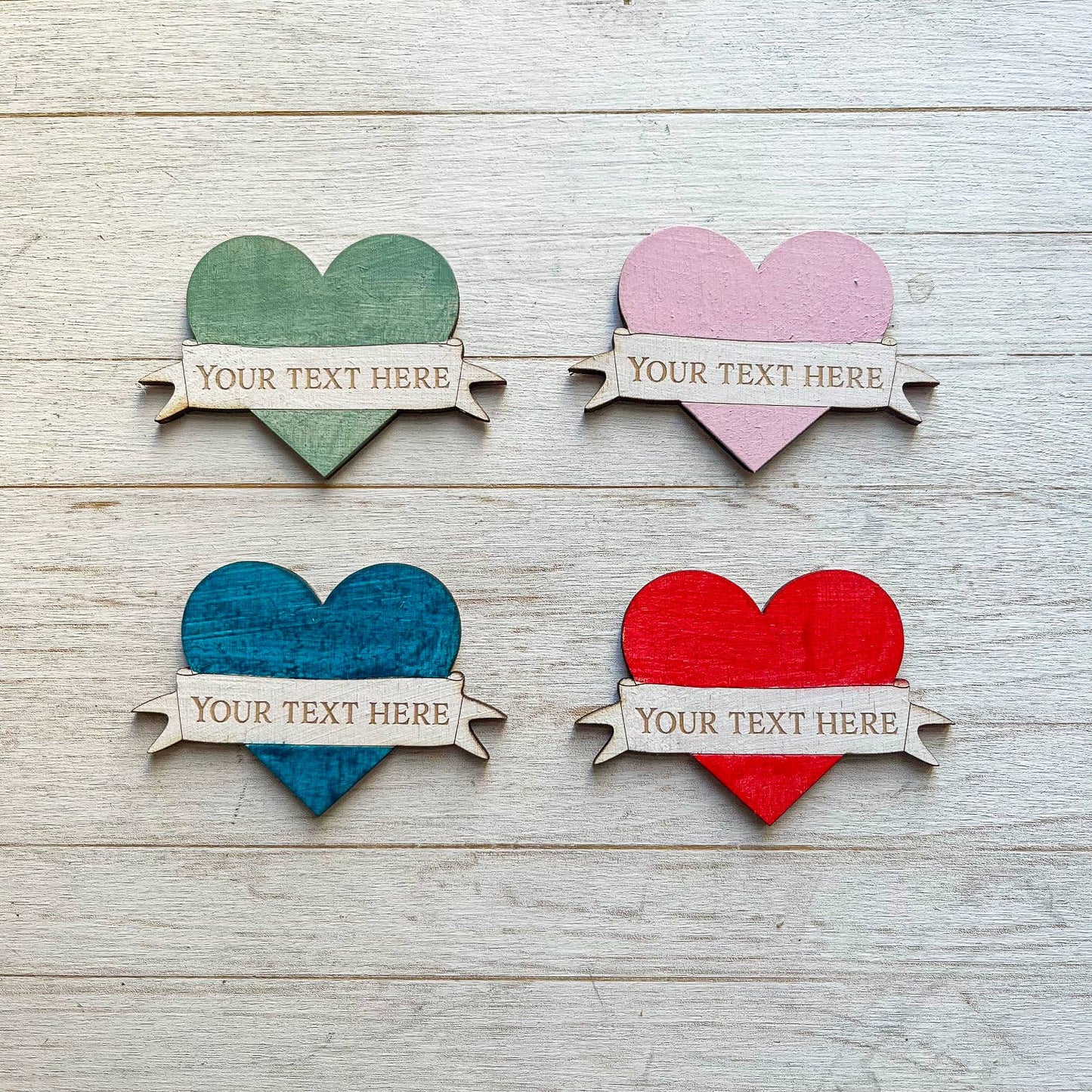Love Heart Style Personalised Custom Location Magnet