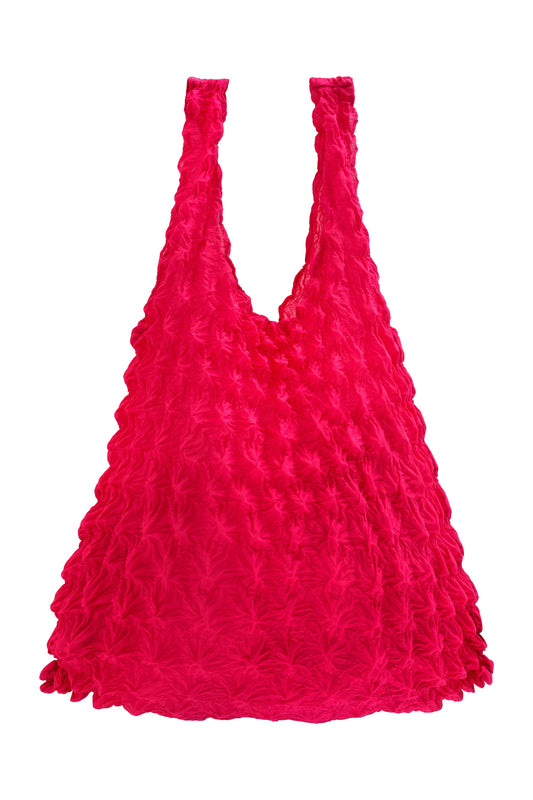 Tote Bag Eco Sustainable Stretchy  Gift HOT PINK