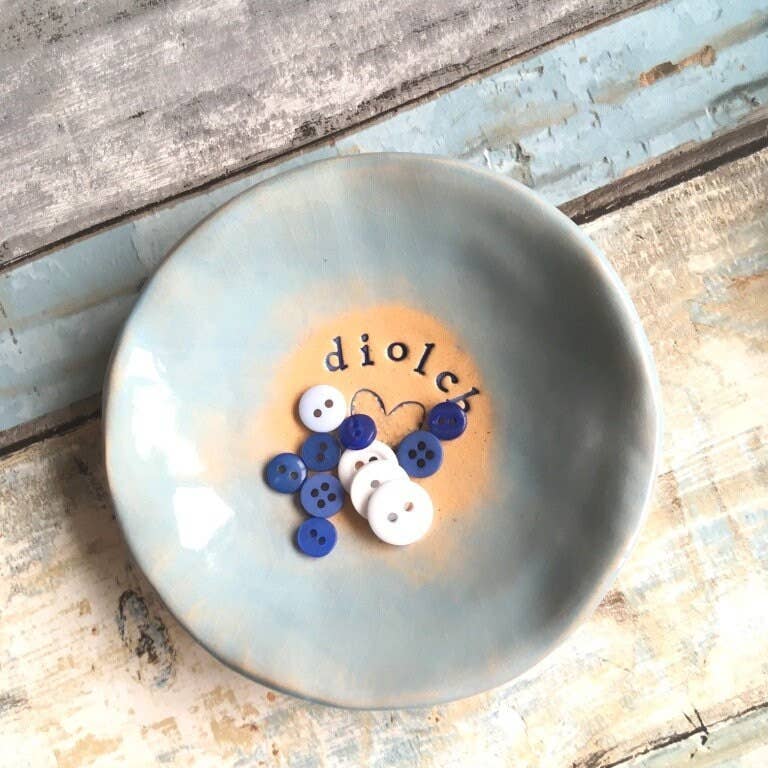 Diolch Ceramic Dish - Made in Wales