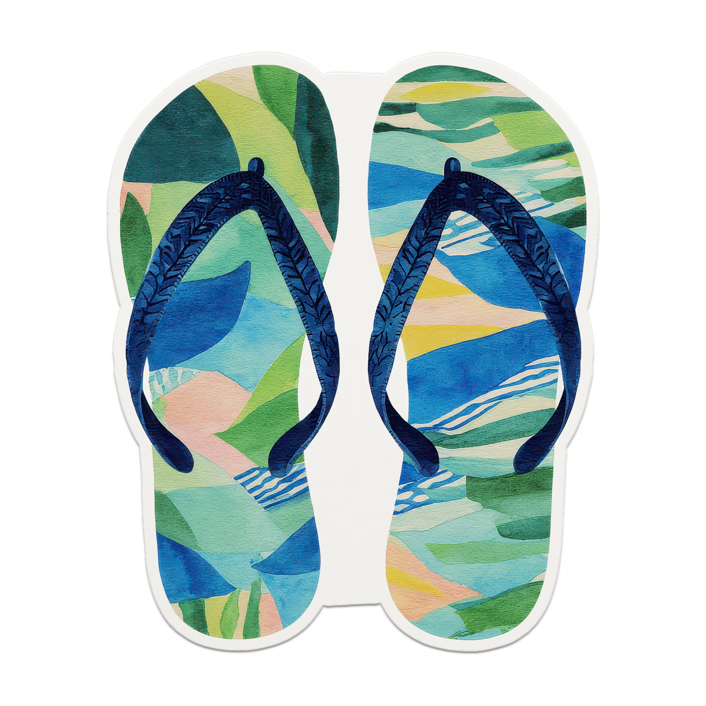 Flipflops Seaside Coastal Postcards Stationery Notecards