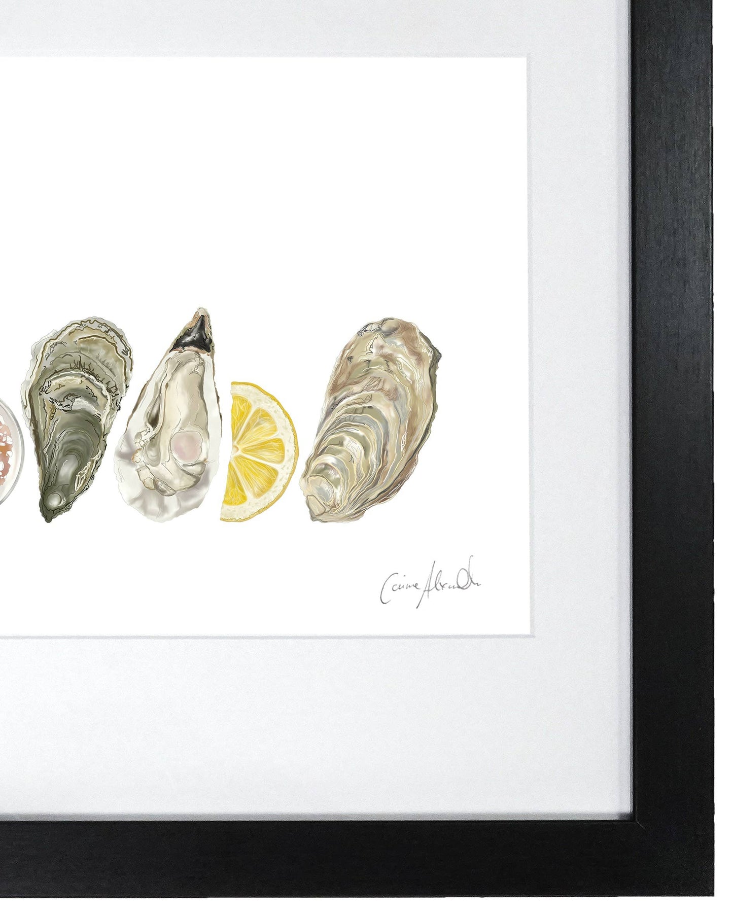 Oyster Print - Framed Artwork - Seaside - Food Lover