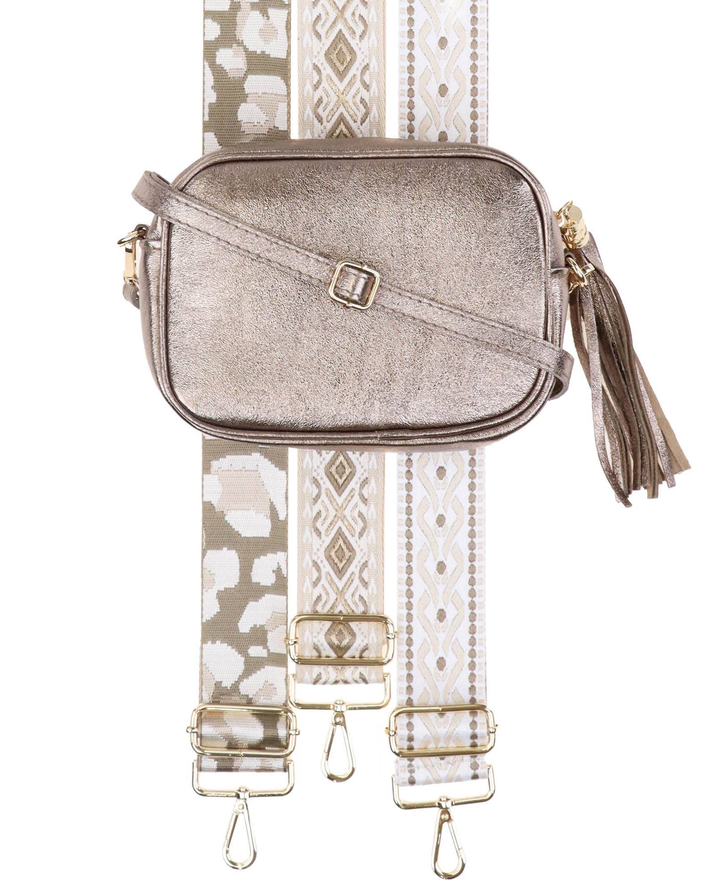 Cadenza Italy Ltd -  Crossbody Leather Camera Bag: Burnt Orange