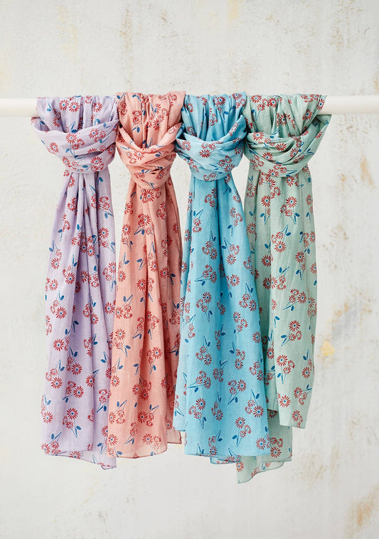 Namaste - Kiara Floral Printed Cotton Scarf