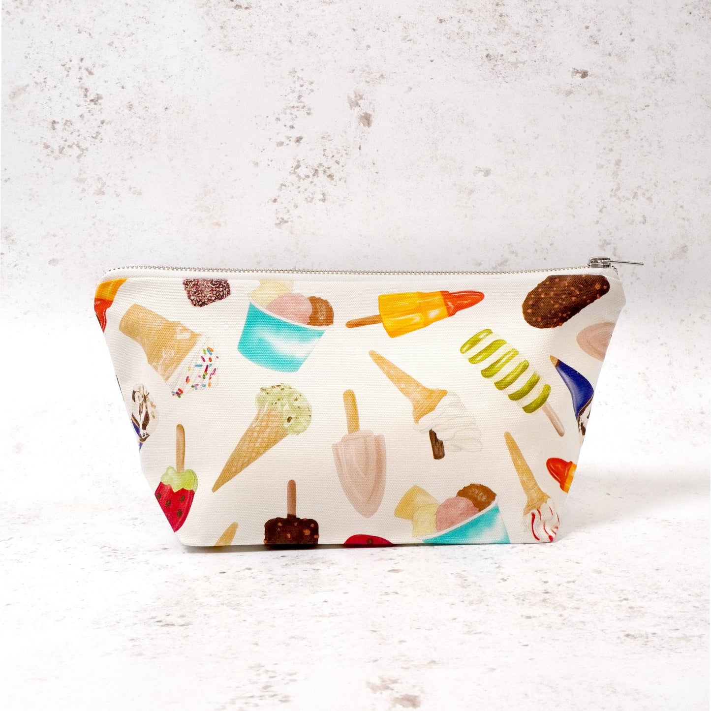 Ice Cream Wash Bag - British Made - Cosmetic Bag - Funny