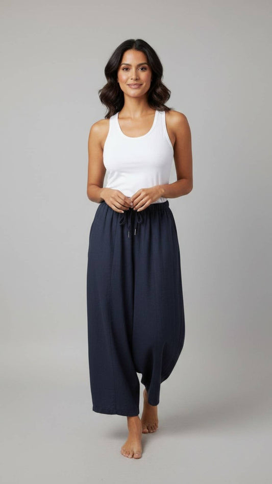 The Imani Linen Cocoon Trouser