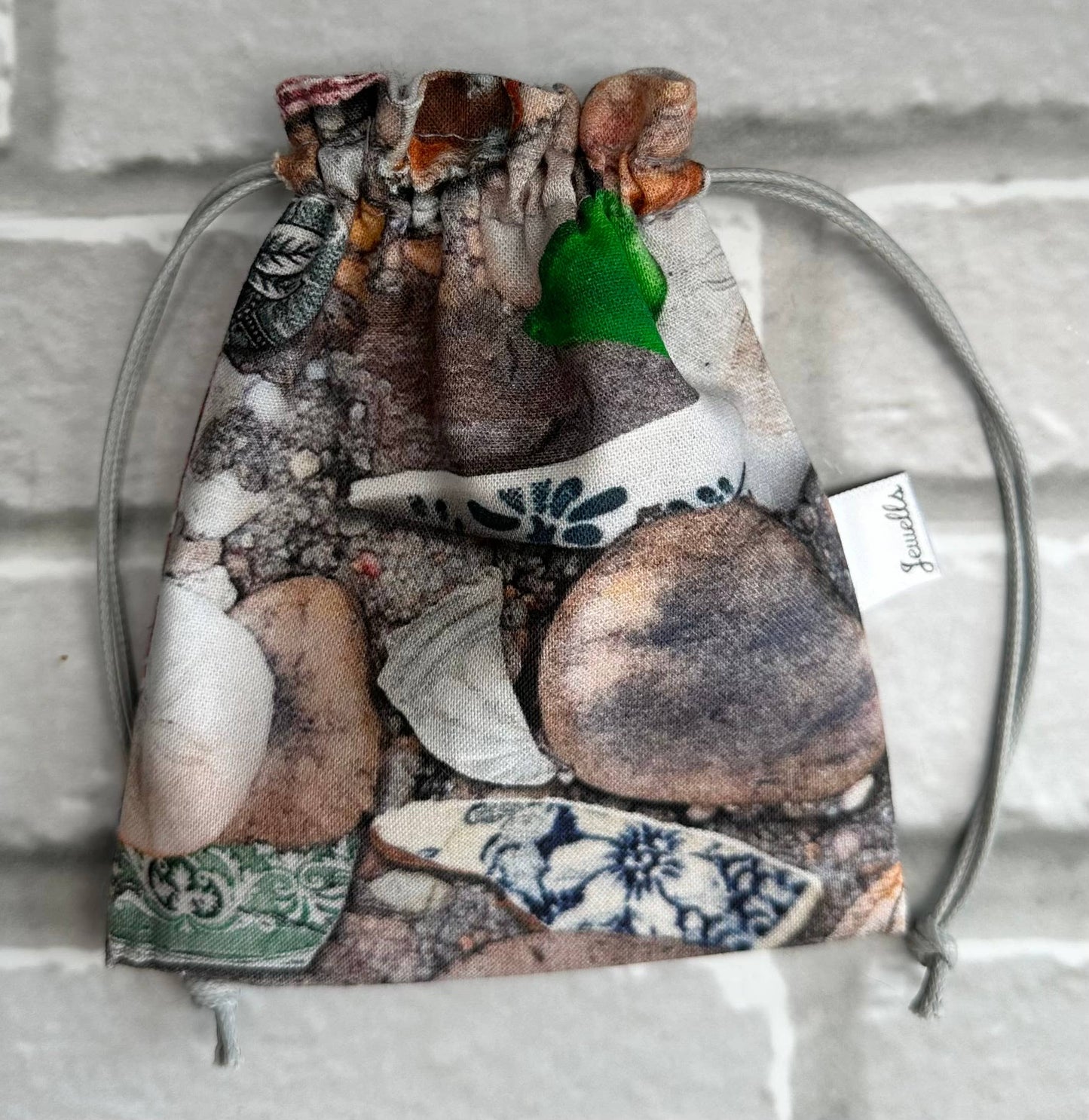 Jewells - Beach Combing fabric beach collecting pouch bag 2 designs