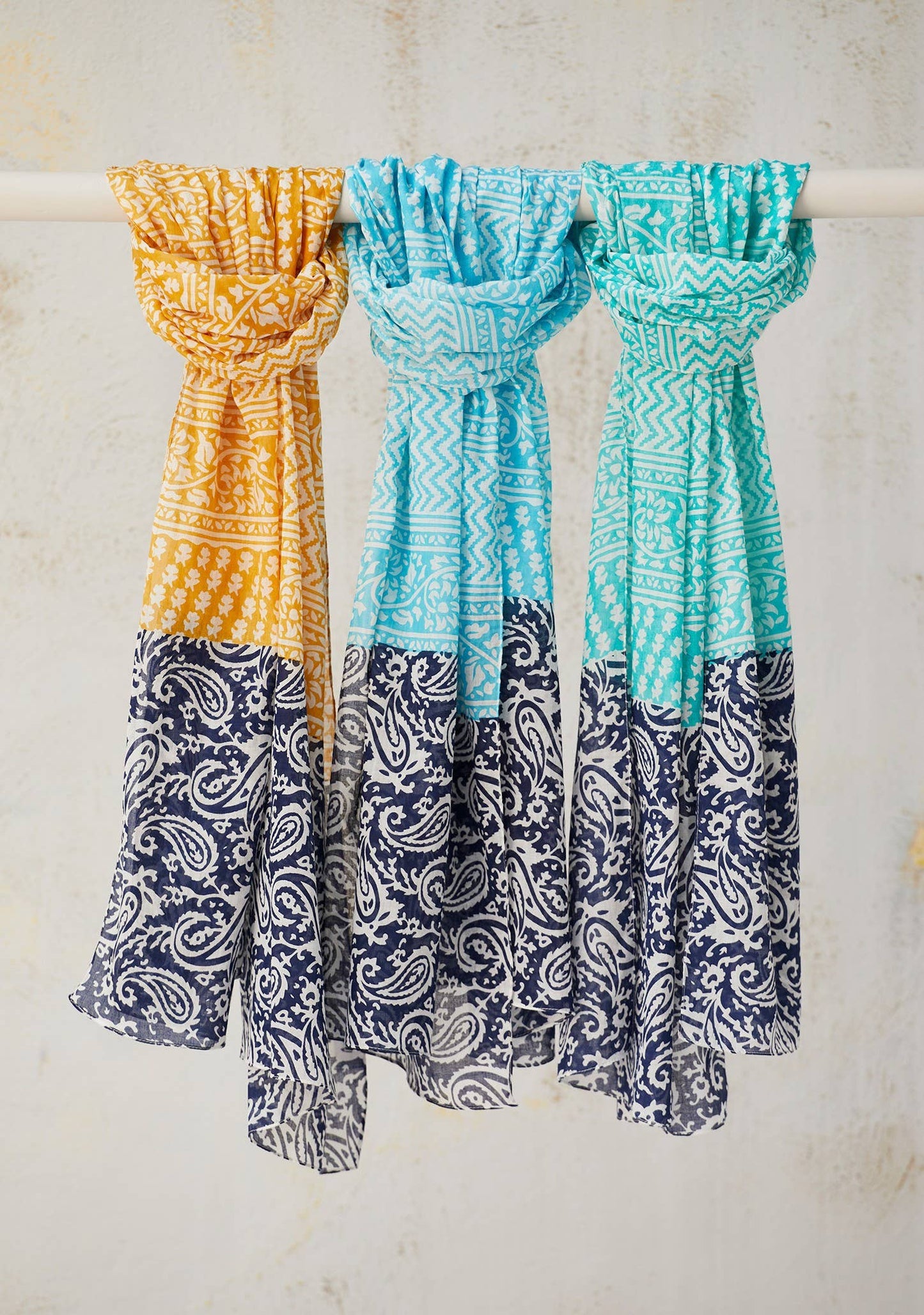 Namaste - Kashmir 2-tone Cotton Scarf