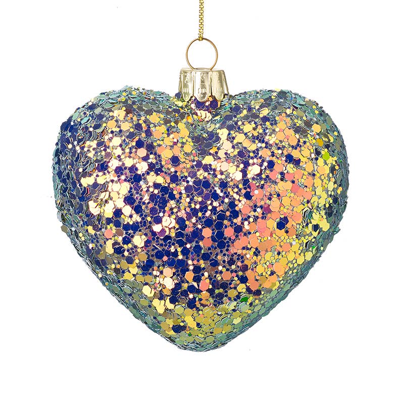GLITTERY GLASS HEART