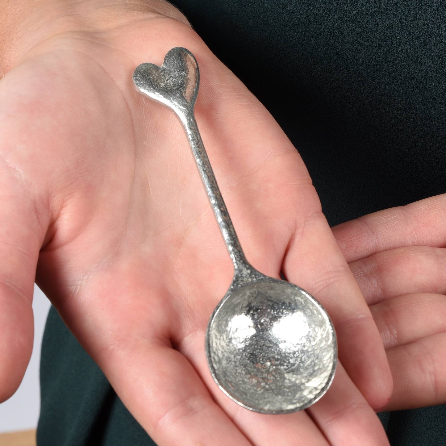 Heart Pewter Teaspoon