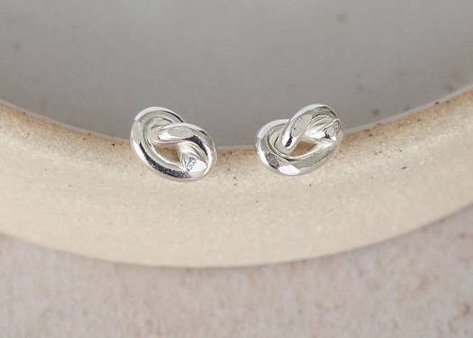 Lucy Kemp - Sterling Silver Love Knot Studs