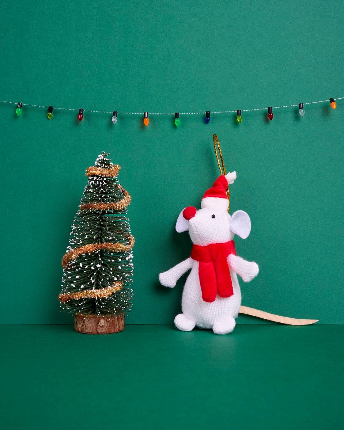 White Mouse Christmas Decoration, Unique Christmas Decor