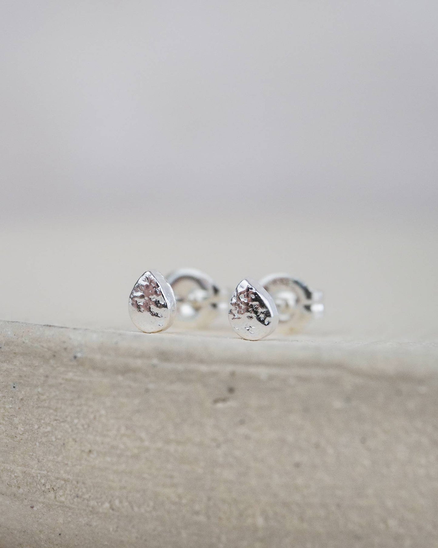 Lucy Kemp Jewellery - Sterling Silver Mini Teardrop Studs