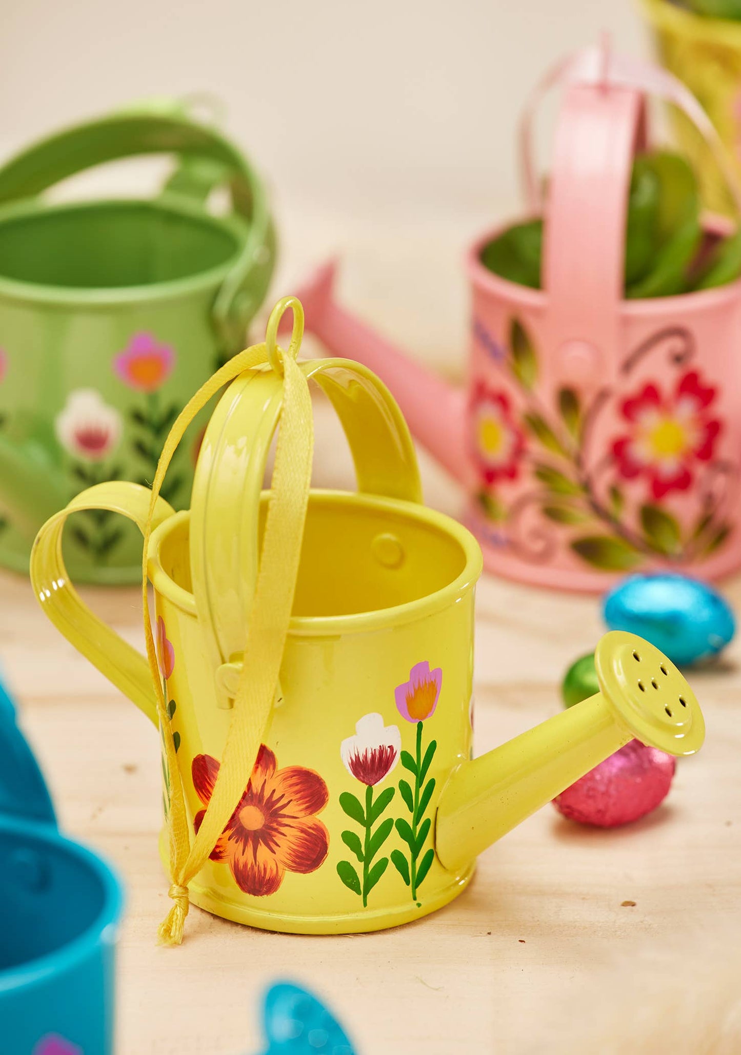 Namaste - Hand painted Mini Watering Can Decoration