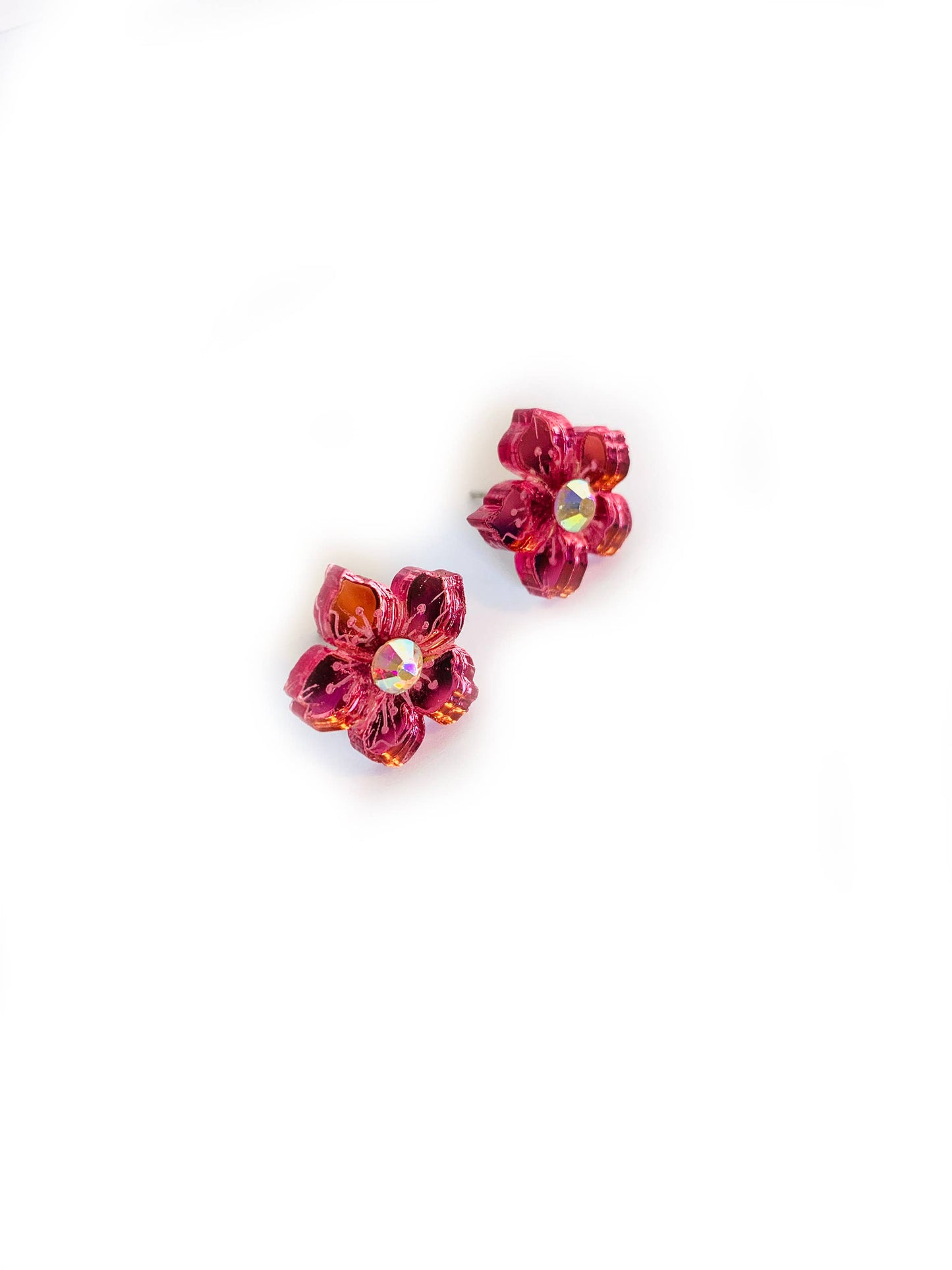 Rosie Rose Parker - Summer flower studs ladies flower studs summer jewellery uk