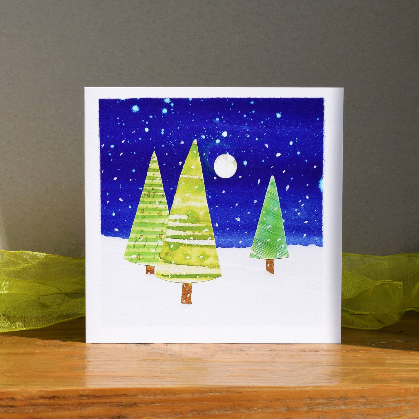 Winter trees card