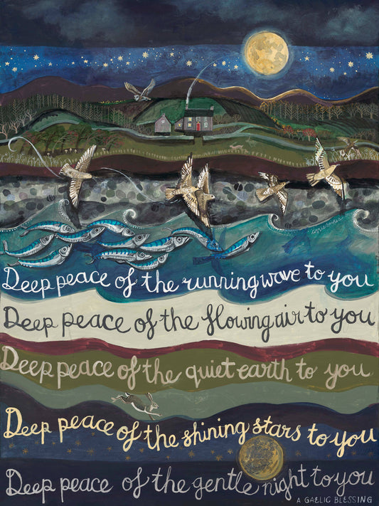 Driftwood Designs - Deep Peace Large Greetings Card