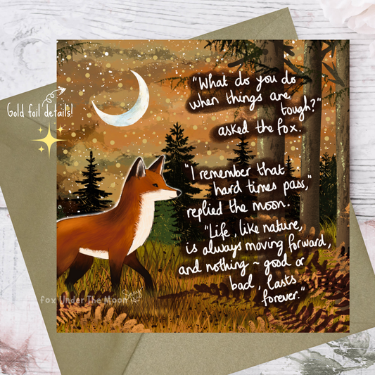 Fox under the Moon - 'Moving Forward' - Greeting Card From Fox Under The Moon