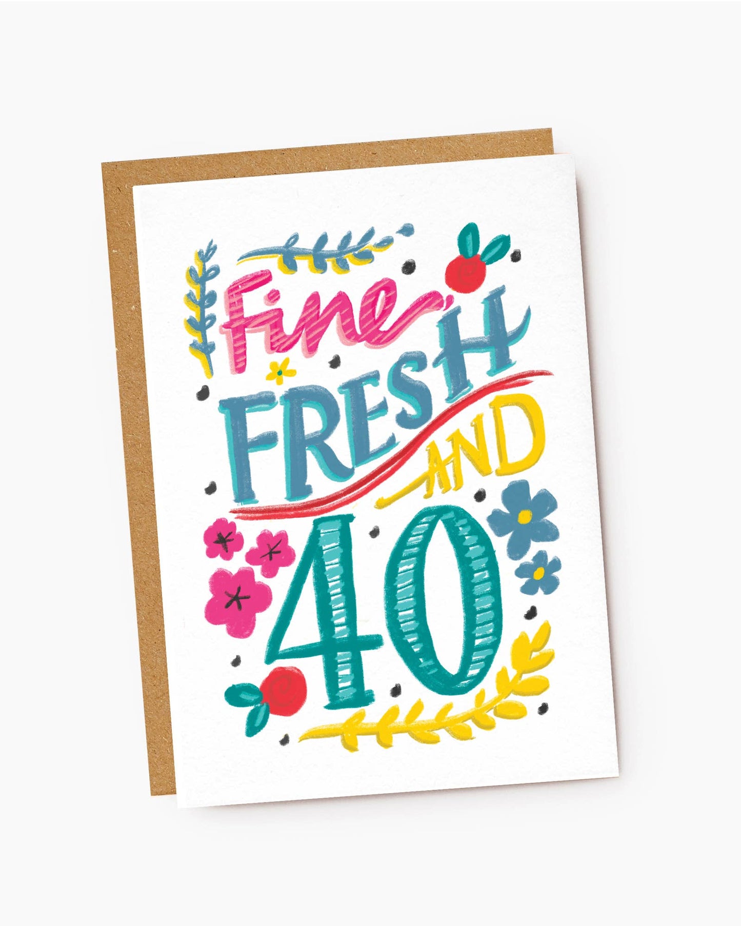 Fine, Fresh And 40 Birthday Card