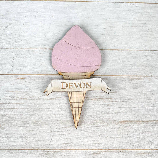 Gorgeous Little Bits - Pink Ice Cream "Moelfre" Magnet