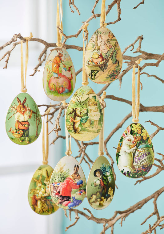 Namaste - Vintage Easter Egg Metal Decoration