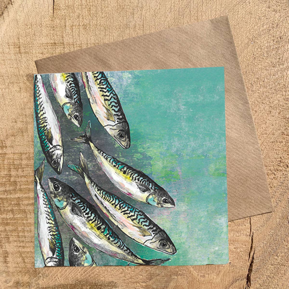 Dollyhotdogs - Mackerel Shoal Greeting Card