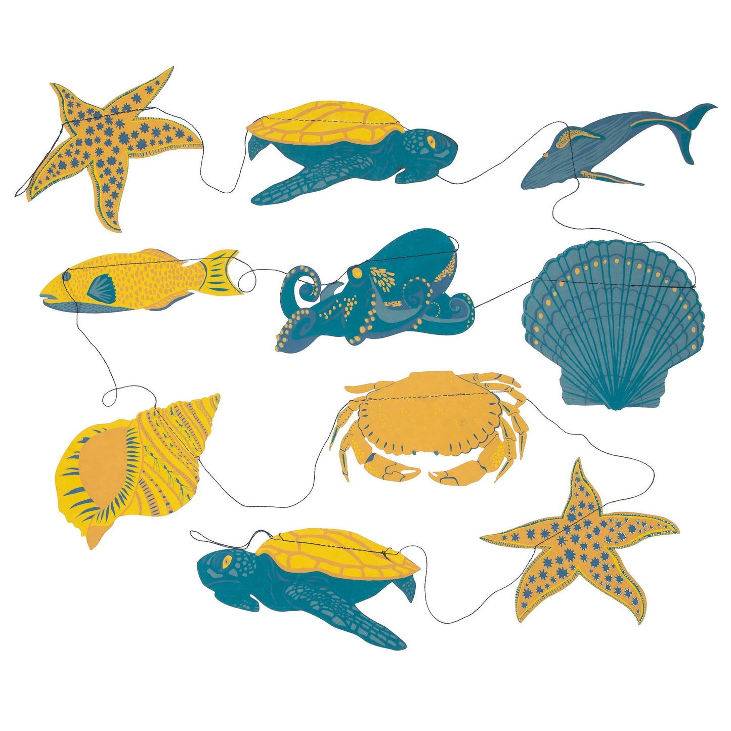 East End Press Sealife Sewn Garland