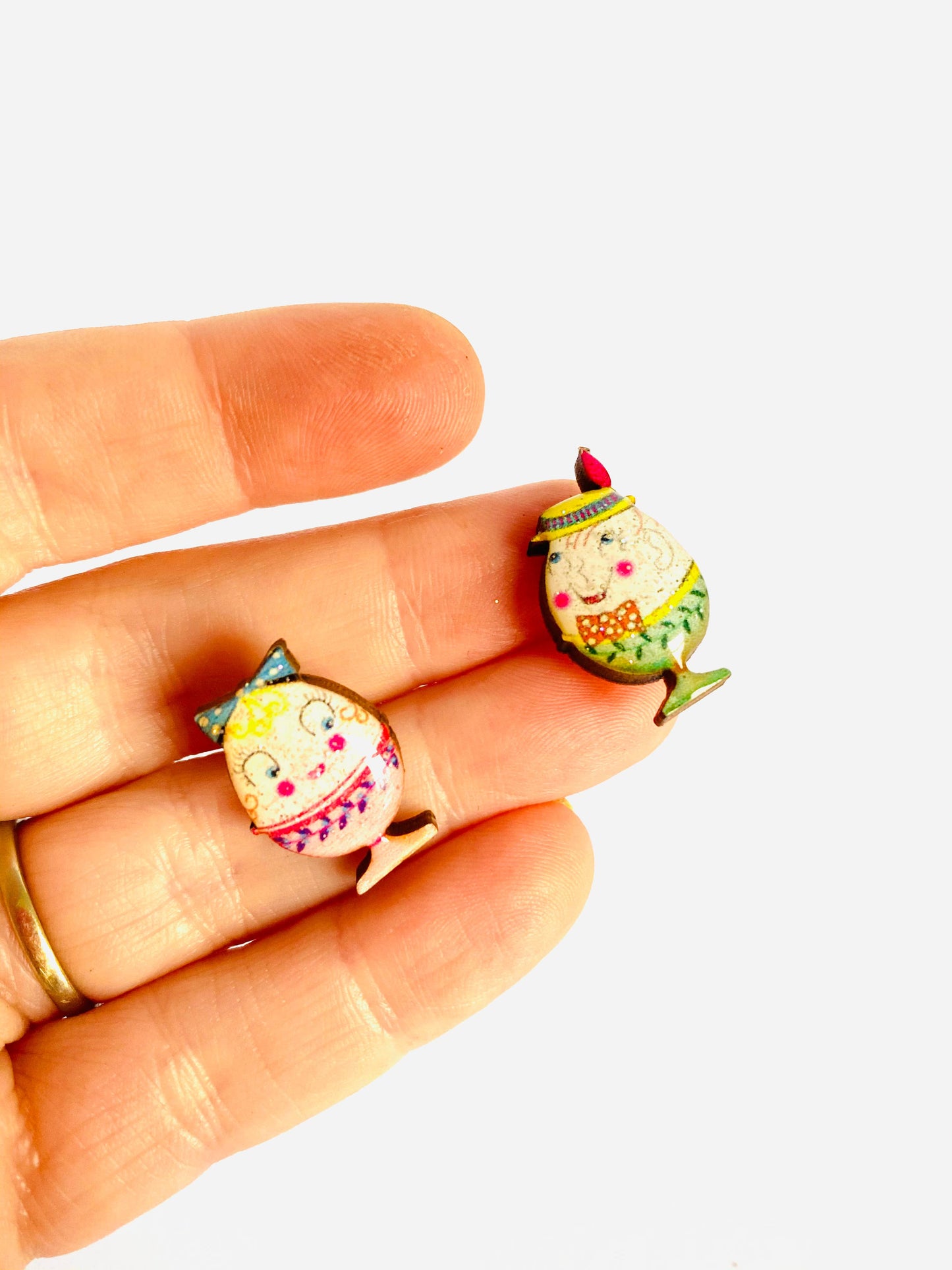 Rosie Rose Parker - Little Easter egg studs