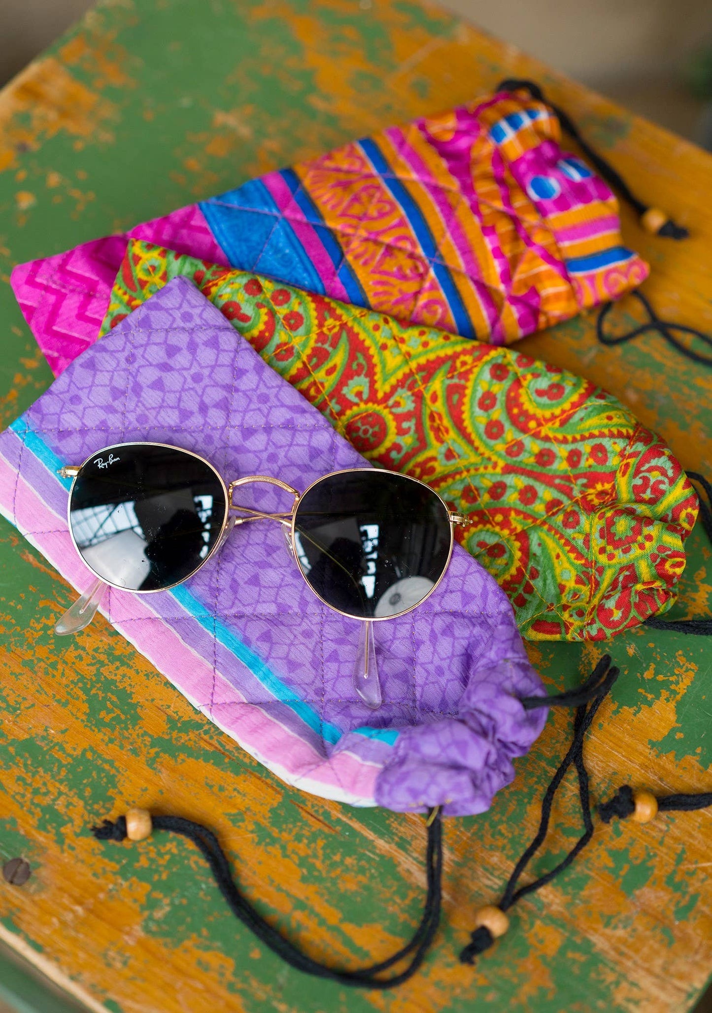 Namaste - Recycled Sari Glasses Case