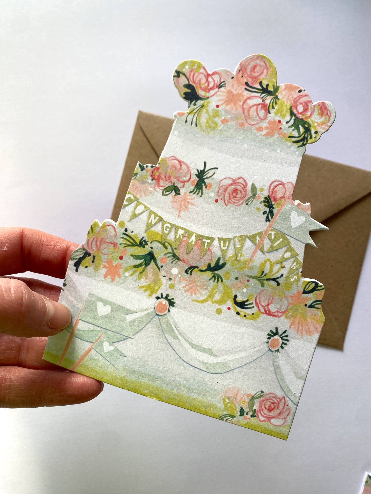 Esther Kent Design - Celebration Cake Mantelpiece Card