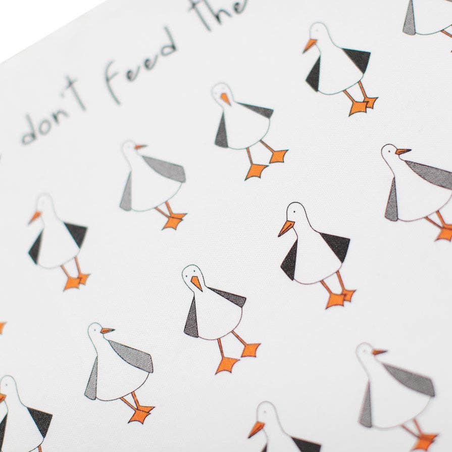 Gone Crabbing - Please Don't Feed The Seagulls Tea Towel