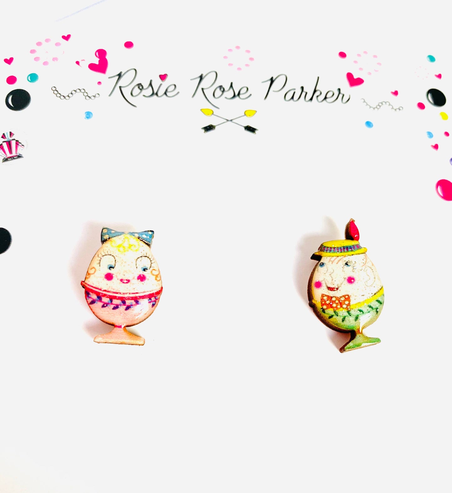 Rosie Rose Parker - Little Easter egg studs