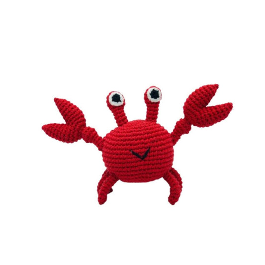 Best Years Ltd - Crab Baby Rattle, Fair Trade Crochet Organic Cotton