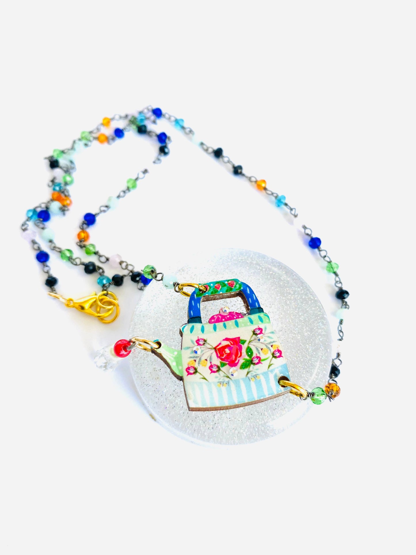 Rosie Rose Parker - Little teapot statement necklace