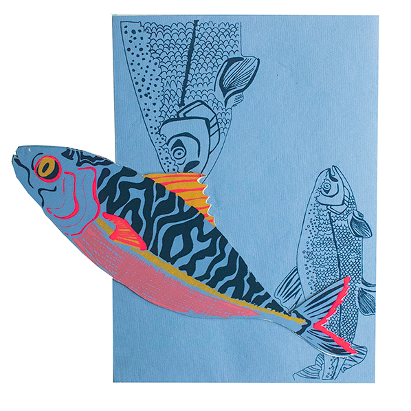East End Press Mackerel Greeting Card