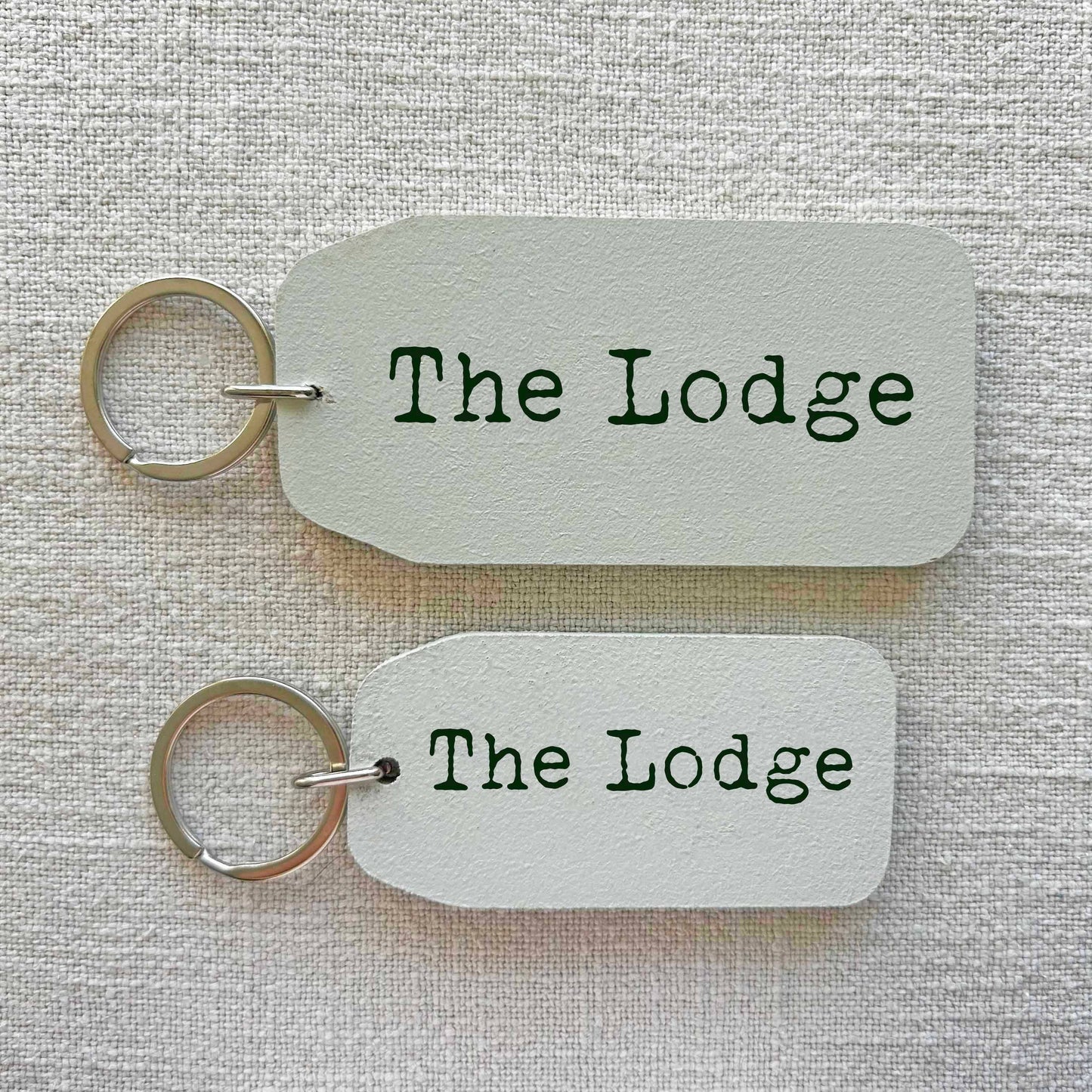 The Lodge - Wooden Key Tag