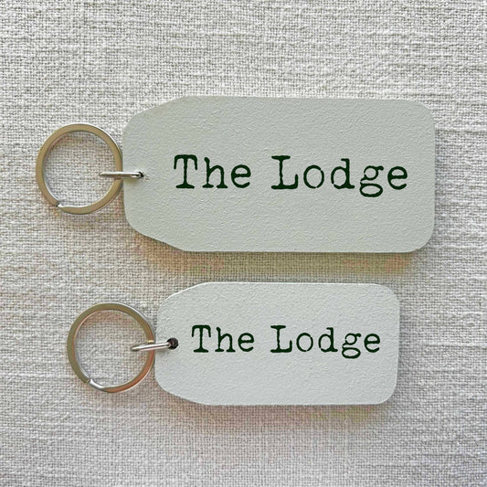 The Lodge - Wooden Key Tag