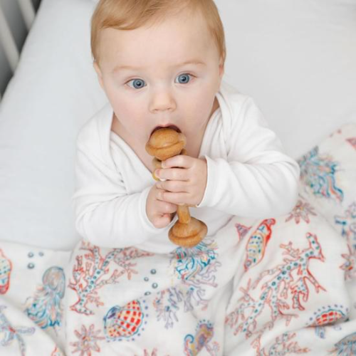 Beach Born Salcombe Ltd Jellyfish Extra Large Muslin / Swaddle Blanket