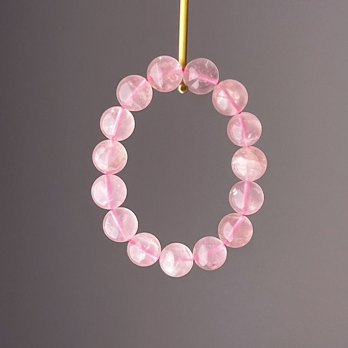 Ninaouity - Heart Chakra Natural Mozambique Rose Quartz Crystal Bracelet