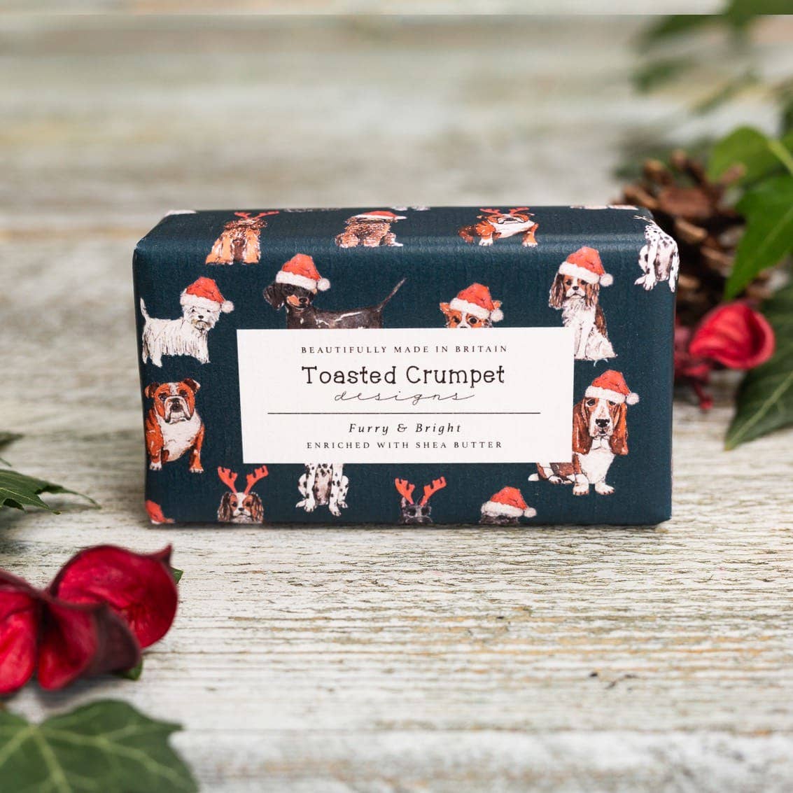 Toasted Crumpet - Furry & Bright Soap (Christmas Dogs Collection)