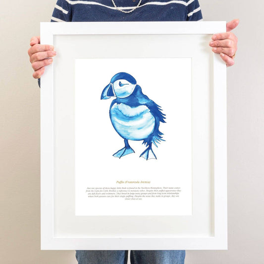 Puffin Watercolour Print