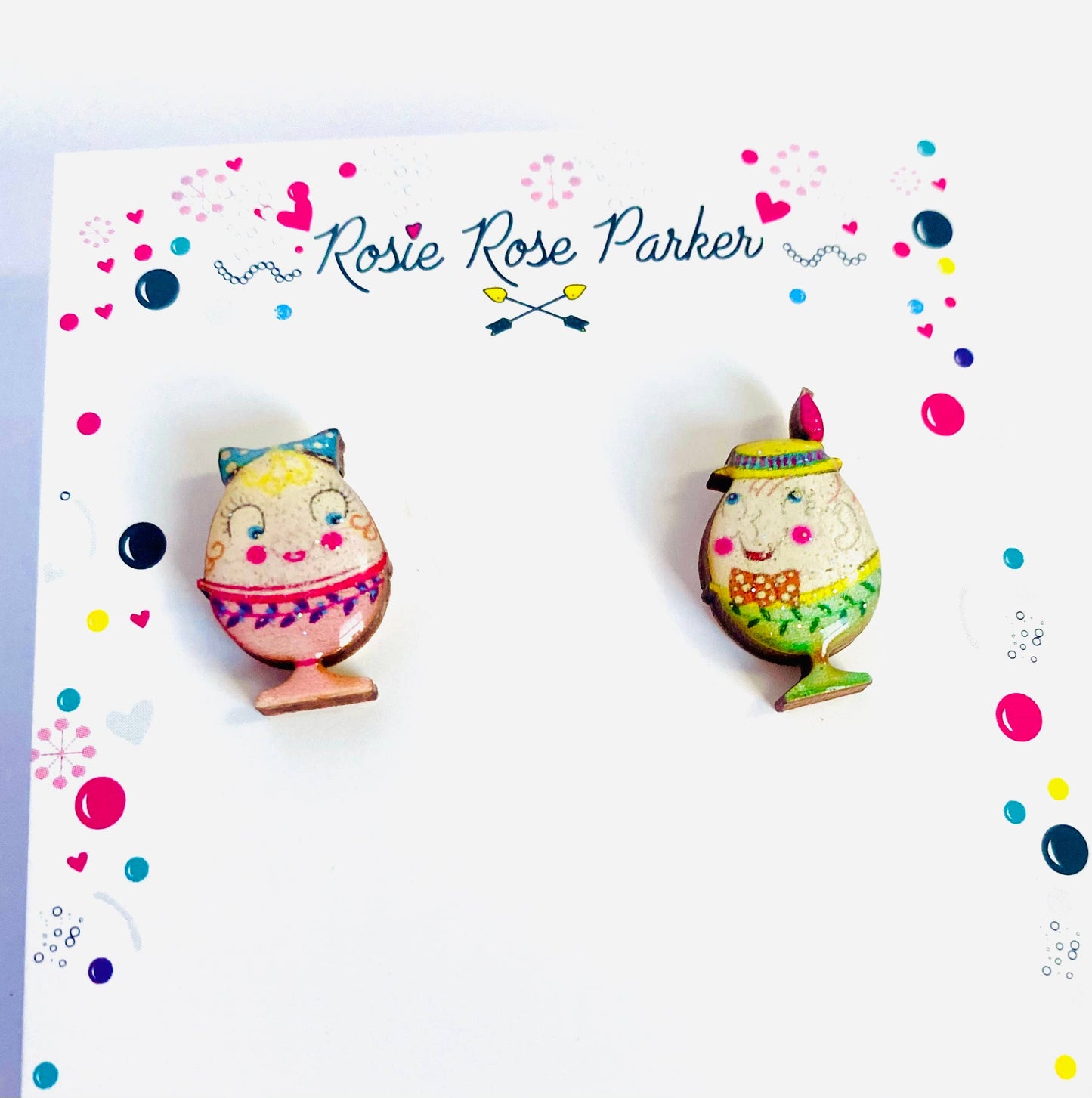 Rosie Rose Parker - Little Easter egg studs