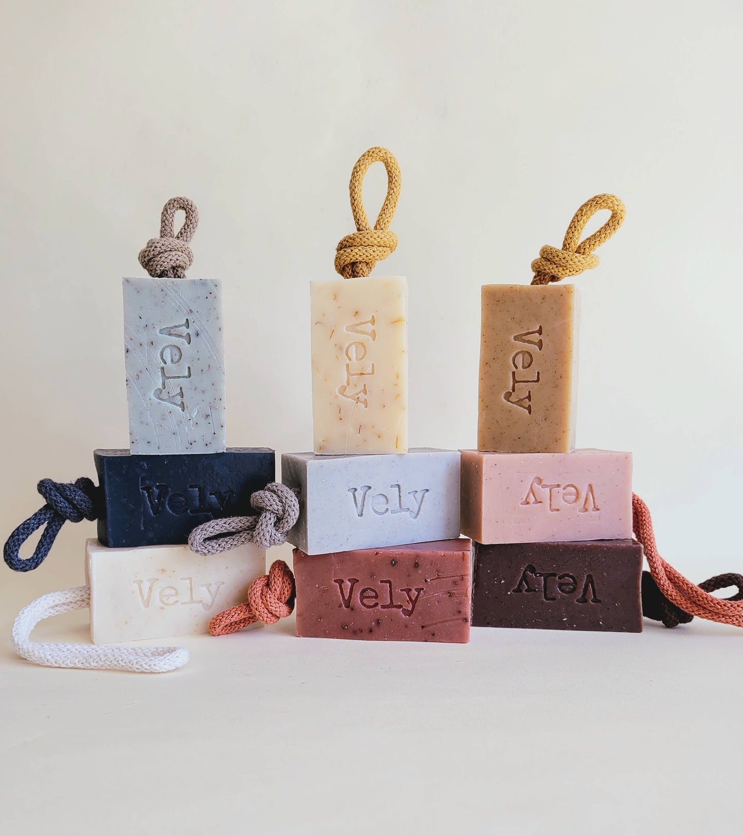 The Vely Soapery - Natural Handmade Soap On A Rope “Black Rose"