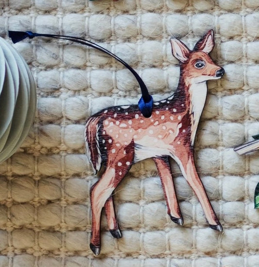 Sophie Brabbins Deer Wooden Decoration