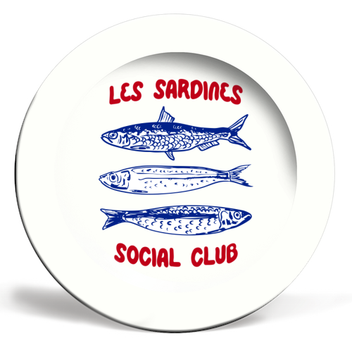 Art Wow - Plates 'Les Sardine Social Club –  8"