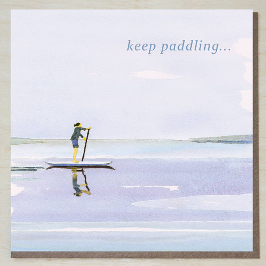 Windsock Press - 'Keep Paddling' (paddle boarding card)
